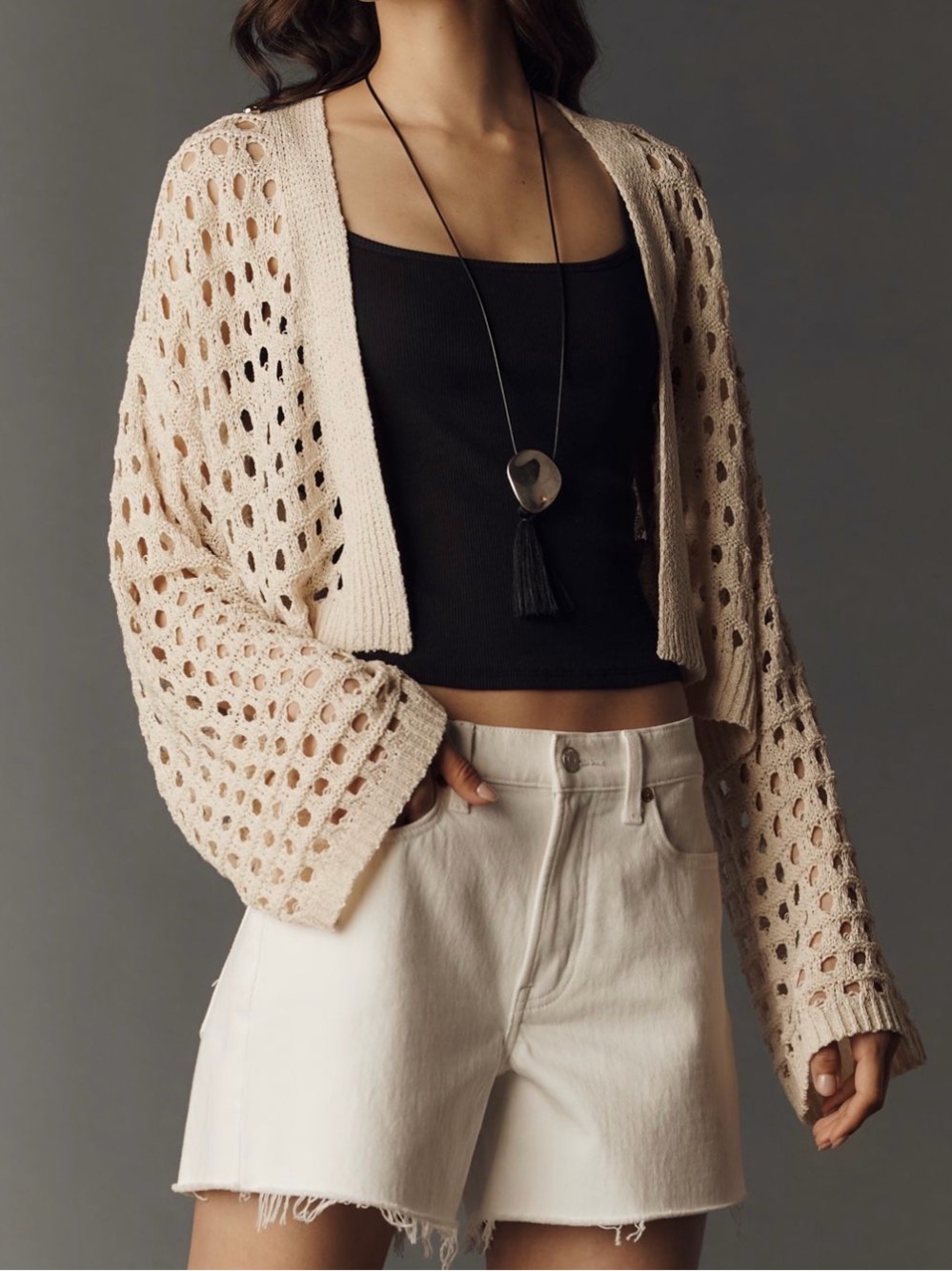 LIKE NEW By Anthropologie Crochet Cardigan